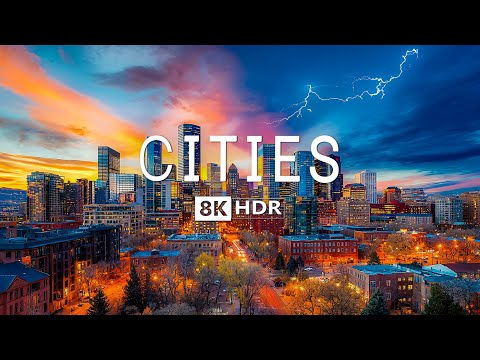 CITIES OF THE WORLD in 8K ULTRA HD 60 FPS | Cinematic Drone Video