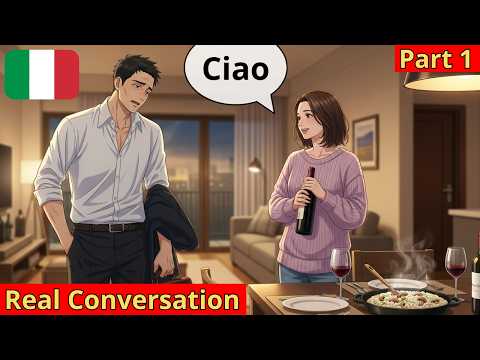 Talking about Your Day #1 | 10 Short Italian Conversations | Italian for Beginners | A1-A2-B1