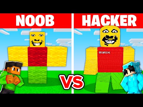 NOOB vs HACKER: I Cheated In a WEIRD STRICT DAD Build Challenge!