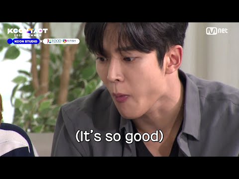 [KCON STUDIO X K-SEAFOOD] 'K-Homefeast with SF9' Feat. Oyster Pasta & Butter grilled Abalones