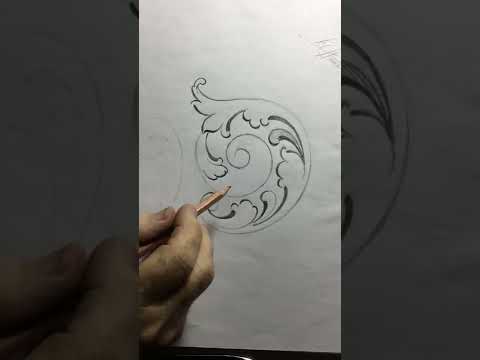 Grand Master Gun Engraver Ken C Hunt Drawing Series 2022 Scroll and Shading