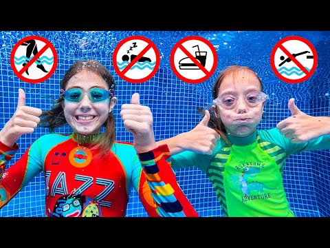 एवा और मारिया तैरना चाहती हैं! 🏊♀️💦