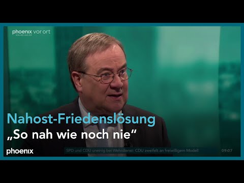 phoenix tagesgespräch mit Armin Laschet zu Entwicklungen in Nahost am 06.10.25