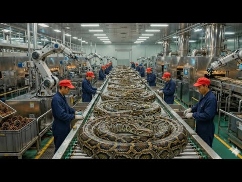 Inside the Modern Snake Leather Factory: From Wild Snake to Luxury Handbag (Full Process)