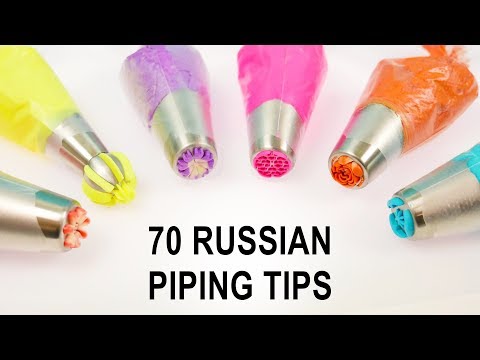 I bought 70 Russian piping tips!