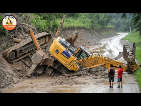 Unacceptable Heavy Equipment Failures and Incredible Excavator Driving Skills