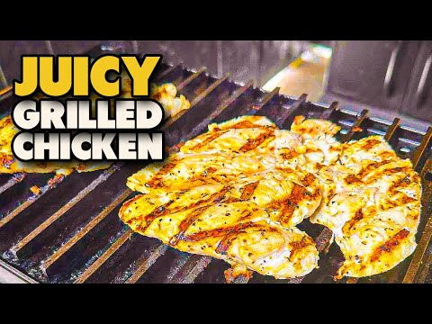 How to grill juicy chicken breast on a charcoal grill by Schueys BBQ