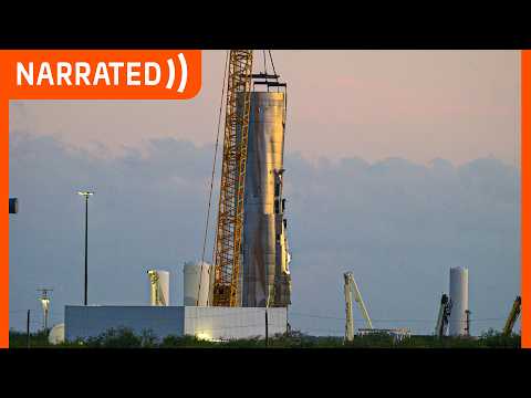 "Booster 18 leaves Massey's one piece at a time" | SpaceX Starbase