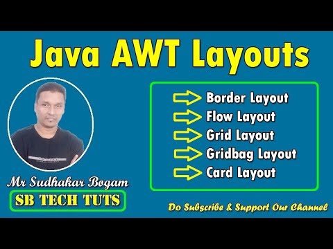 AWT Layouts | JAVA AWT Layout Managers | AWT | Java Programming