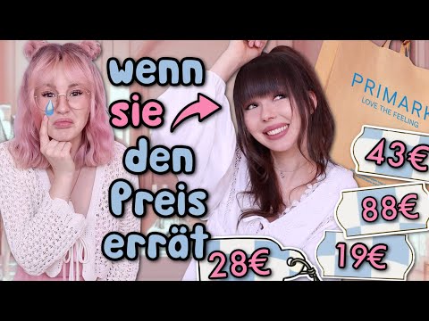 Wenn sie den PREIS ERRÄT, bekommt sie meinen Einkauf geschenkt 💶 (ich hätte nie mitmachen sollen 😭)