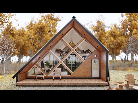 A-Frame Cabin House Design - Shipping Container House