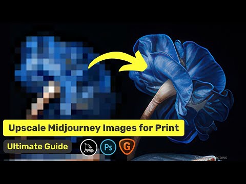 How to upscale Midjourney Images for Print - All You Need to Know