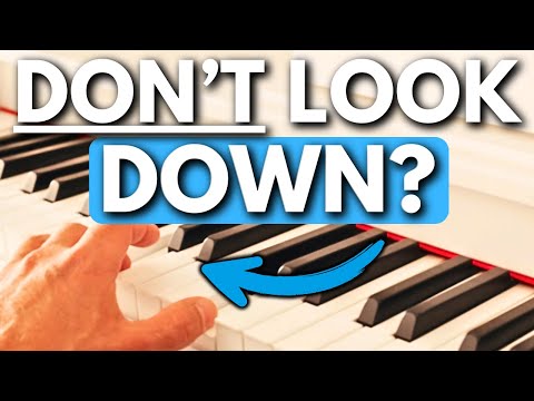 How To Start Playing Piano WITHOUT Looking Down!