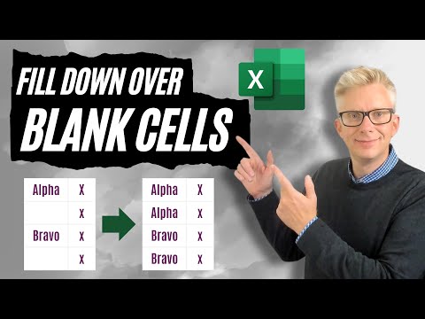 The NEW way to fill down over blanks in Excel 💥