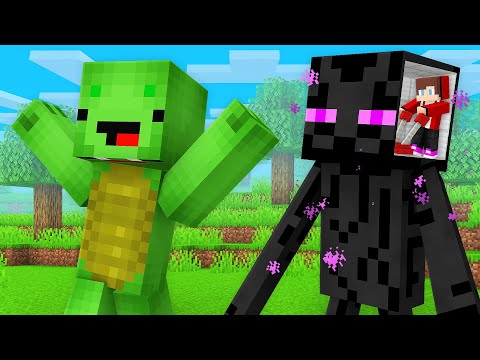 JJ Control Enderman To Prank Mikey in Minecraft (Maizen)