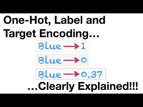 One-Hot, Label, Target and K-Fold Target Encoding, Clearly Explained!!!