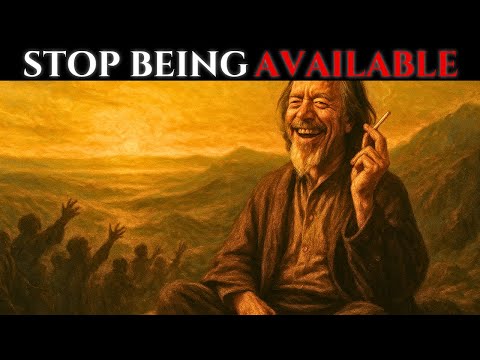 They Only Respect You When You Stop Being Available – Alan Watts