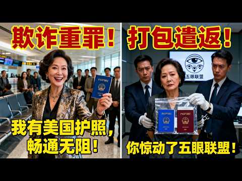 美籍华人大妈在澳洲机场炫耀美国护照，竟被查出偷偷「保留」中国国籍！结果惊动「五眼联盟」，被控「欺诈重罪」，整个人被「打包」送回中国！