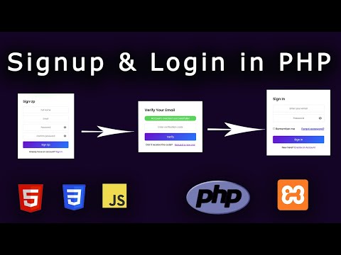 Complete PHP Auth System with Email Verification & Password Reset Frontend & Backend + Source Code