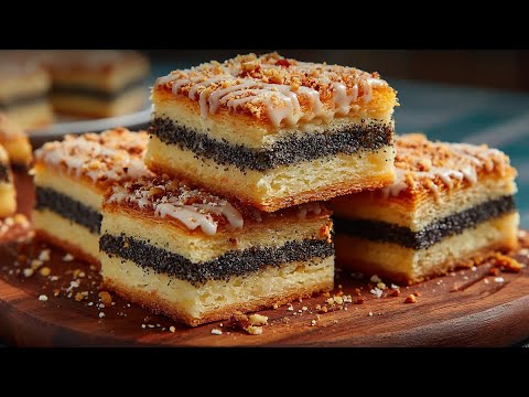 This poppy seed cake simply melts in your mouth! An easy and very delicious recipe