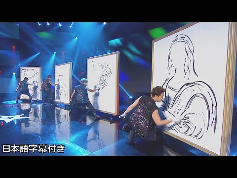 Dancing n' swap while painting! You can't blink The Painters amazing skills | Asia's Got Talent 2019