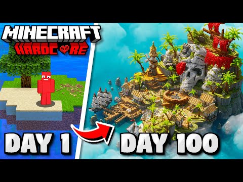 I Survived 100 Days on a Deserted Island in Minecraft Hardcore
