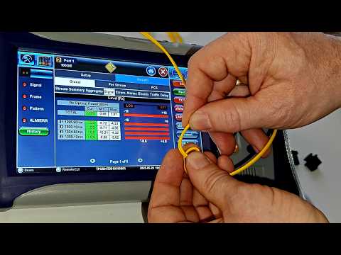 Bending, kinking, and extending fiber optic cables: When does data throughput drop?