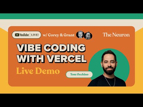 LIVE: Vibe Coding Deep Dive with Vercel's CPO Tom Occhino