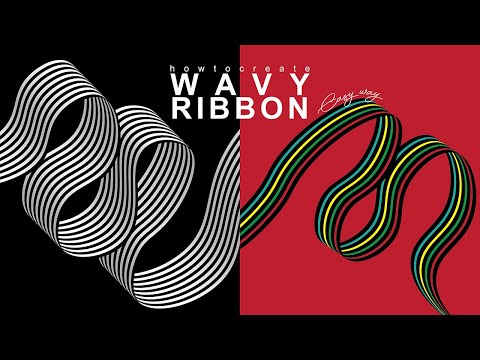 Adobe Illustrator Tutorial | Create Wavy Ribbon for Beginners