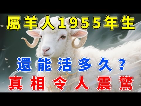 屬羊人，1955年乙未年生，還能活多久？真相令人唏噓，很多人看完都沉默了！#生肖指南 #生肖羊 #屬羊 #生肖羊運勢 #生肖羊運程