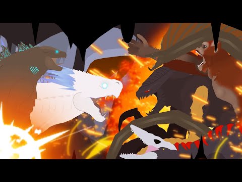 Monsterverse EP 4 Hollow earth vs surface kingdom  / Stick Nodes Animation