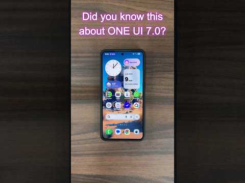 Did You Know This About Samsung ONE UI 7.0? #oneui7