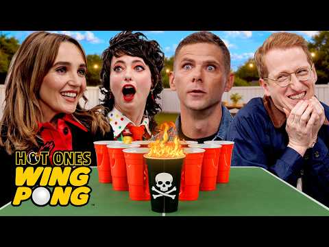 The SNL Cast Plays Hot Ones Wing Pong