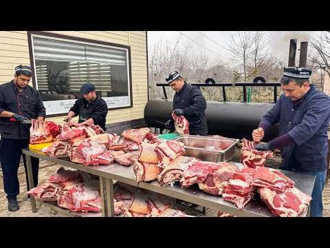 One of the first AMERICAN style BBQ in UZBEKISTAN. Perfect SMOKED Meat, Sold 2 - 3 TONS in a Month.