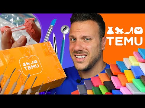 I Tried CLAY & SCULPTING SUPPLIES from TEMU... is it a scam?? *honest review*