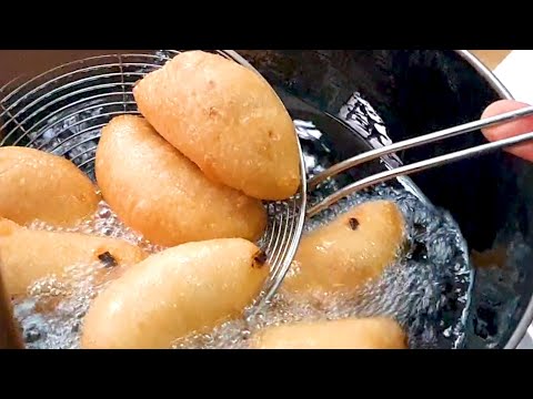 Crispy Homemade Ham Sui Gok Dim Sum Recipe: Deep-Fried Glutinous Rice Dumplings