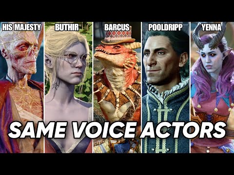Baldur's Gate 3 voice actors with multiple roles in the game