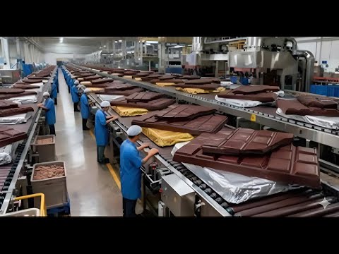 Inside a Modern Chocolate Factory: Full Production Line From Cacao Beans to Chocolate Bars