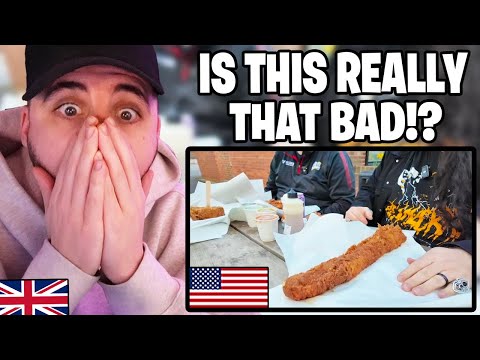 Brit Reacts to American tries British Fish and Chips!