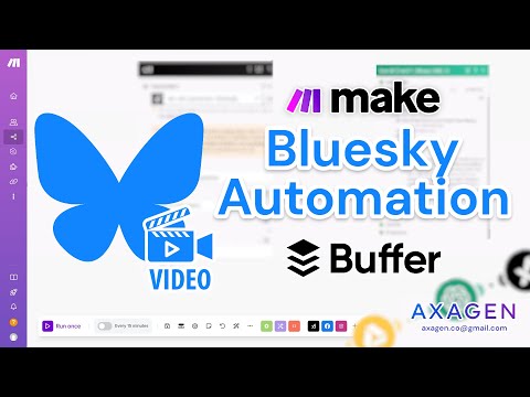 Auto Post to Bluesky (videos) with Make and Buffer