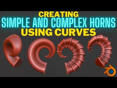 Using Curves to create simple and complex horns