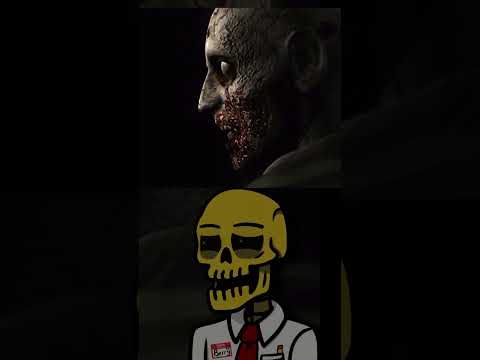 Skeleton Man Plays Resident Evil