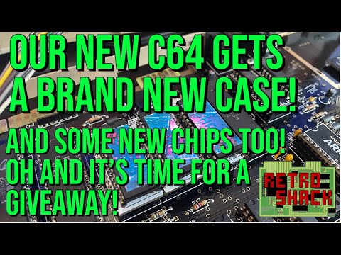 Part two of our home build c64 and there's a new case, new chips and an exclusive giveaway too!
