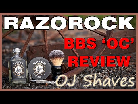 Razorock *NEW* BBS OC (July 2021) Razor Review! | Black Label Soap | 24mm Plissoft Brush