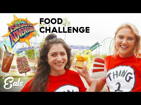 Ultimate Universal Food Challenge: Trying All Of The Islands Of Adventure Treats ft. Julia Tries