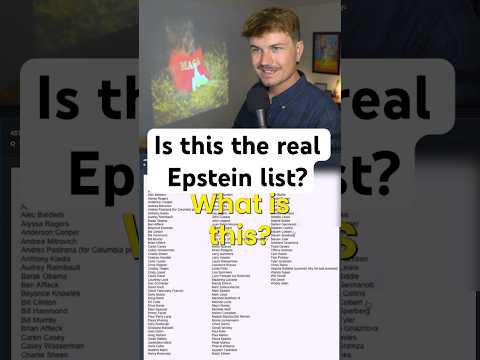 Is this the actual Epstein list? #epstein #epsteinlist #trump #epsteinfiles #uspolitics