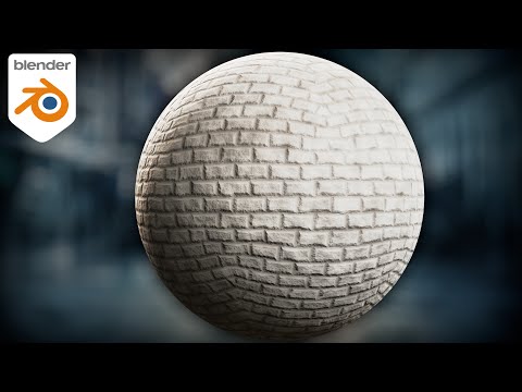 Procedural White Brick Material (Blender Tutorial)