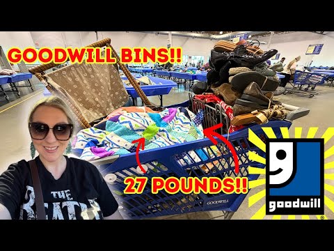 Lets Go to Goodwill BINS!! 💥SHOES & MORE SHOES!💥 $1.59/Pound For AMAZING SHOES! Thrift With ME!
