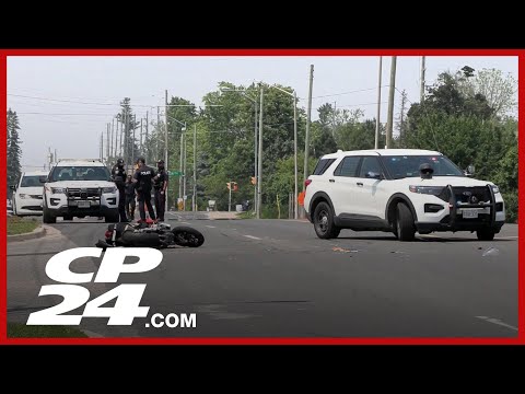 One person hospitalized following collision between motorcycle and transit bus in Vaughan