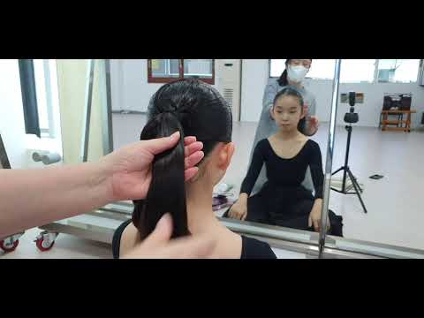 납작ㅡ머리를 이쁜 똥머리 만들기.#세종시 소담동 #한국무용시험머리 #똥머리